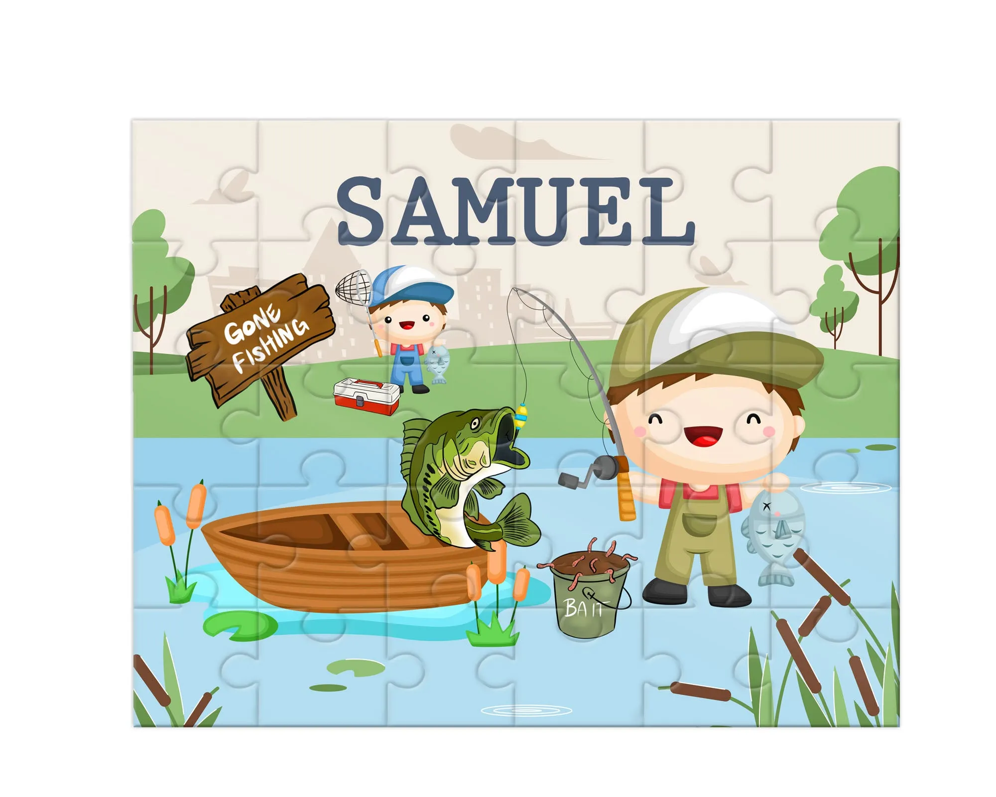 Personalized Fishing Jigsaw Puzzle