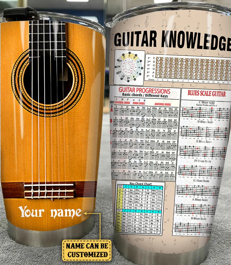 Personalized Guitar Knowledge Tumbler