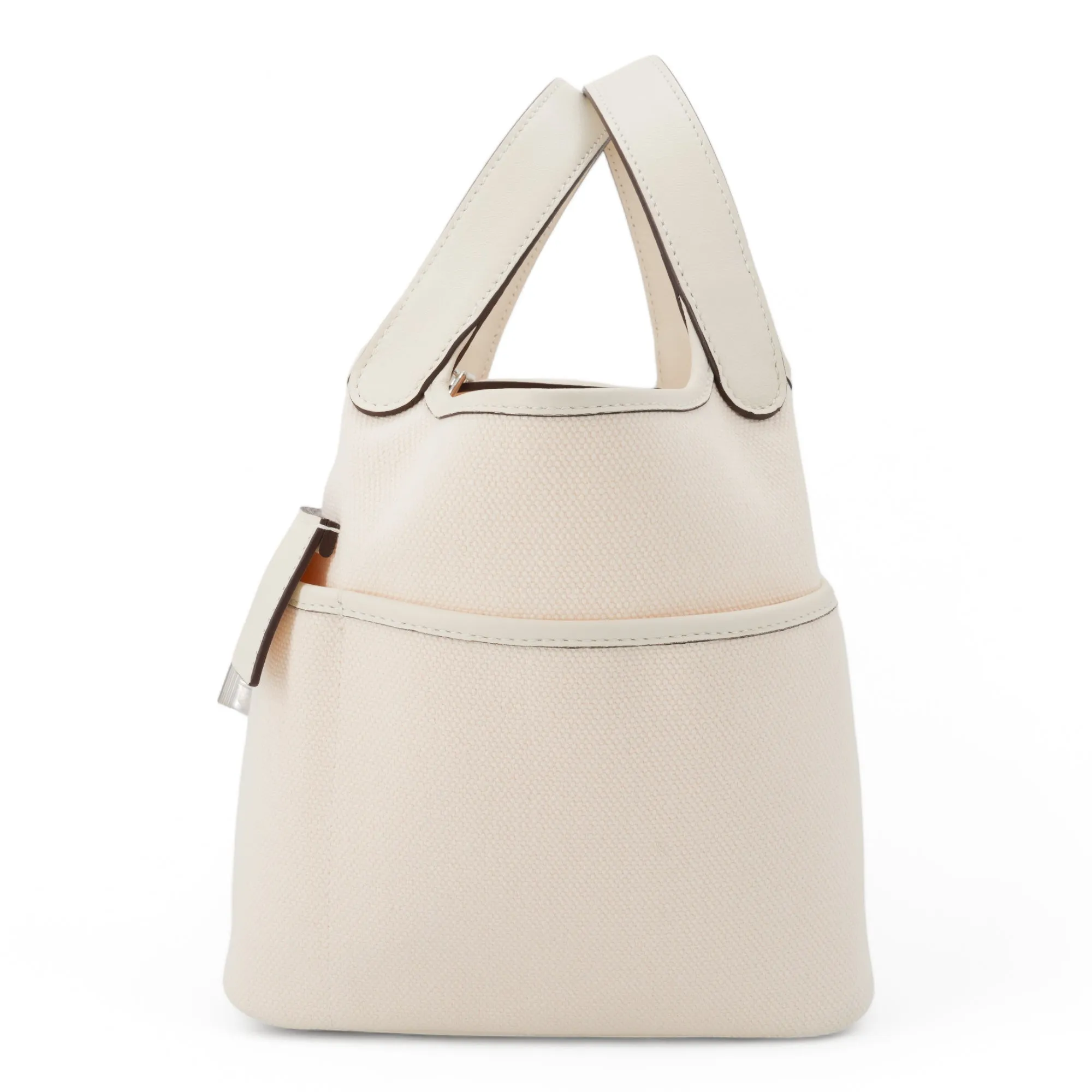 Picotin Cargo 18 Nata Swift and Toile Canvas Palladium Hardware