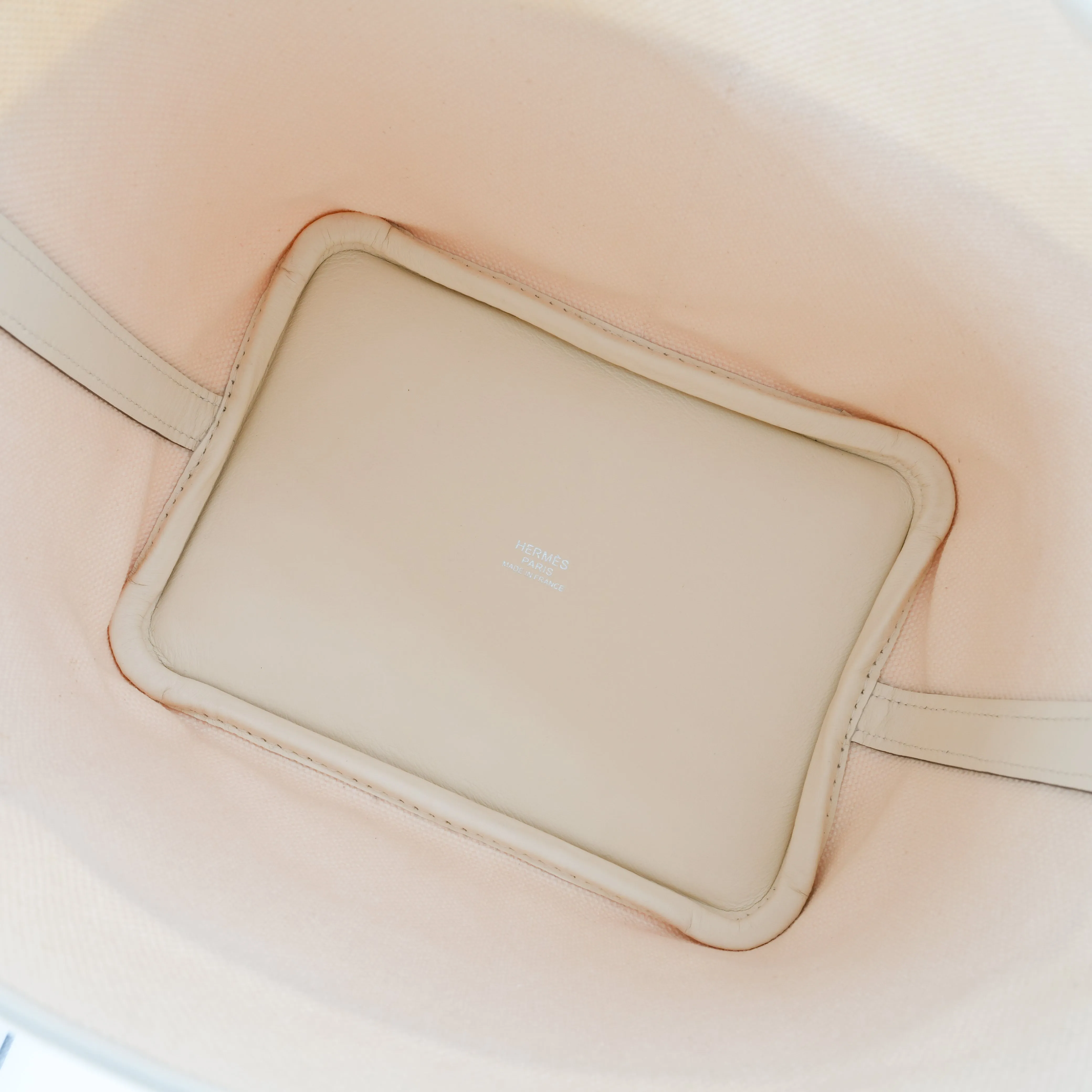 Picotin Cargo 18 Nata Swift and Toile Canvas Palladium Hardware