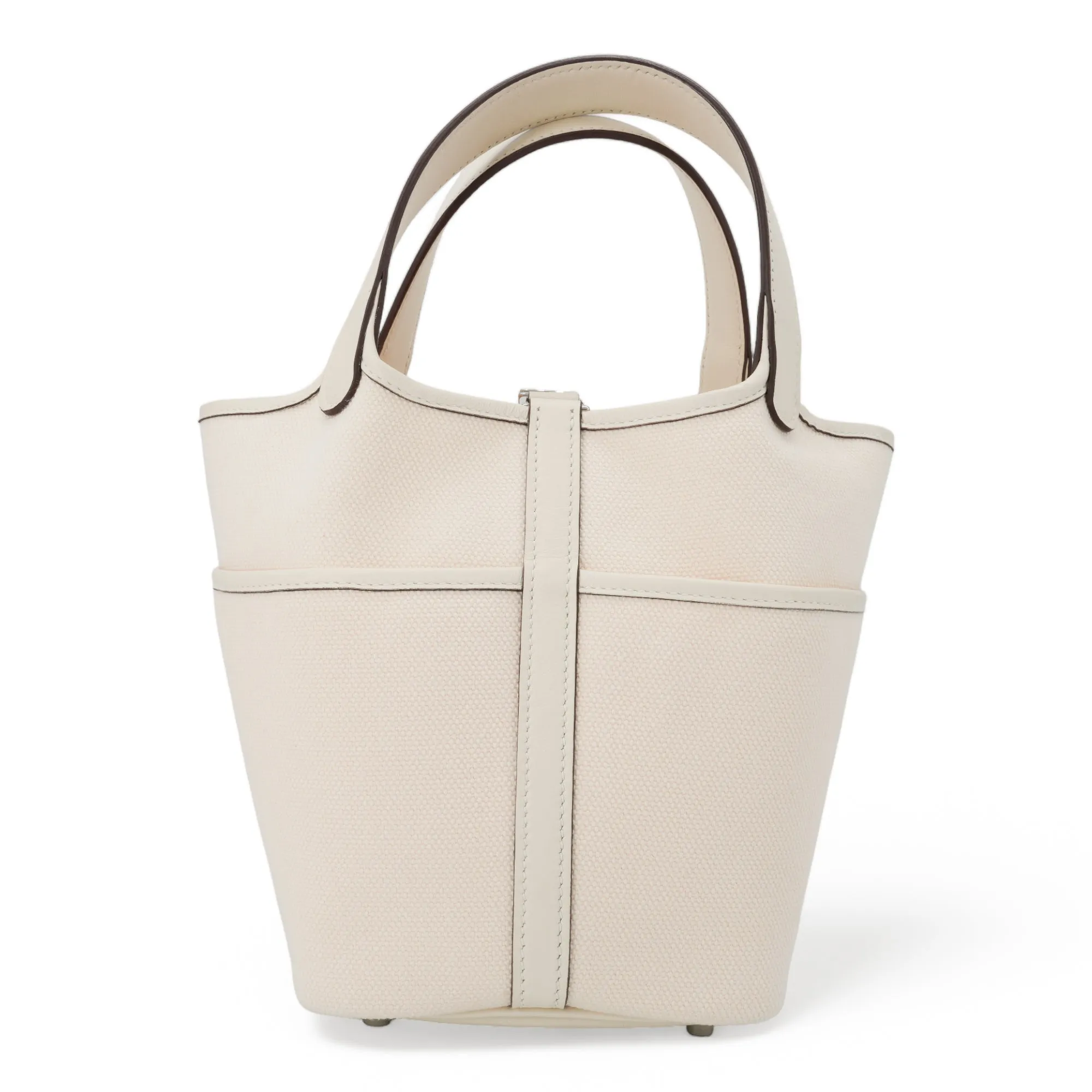 Picotin Cargo 18 Nata Swift and Toile Canvas Palladium Hardware