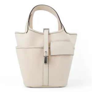 Picotin Cargo 18 Nata Swift and Toile Canvas Palladium Hardware
