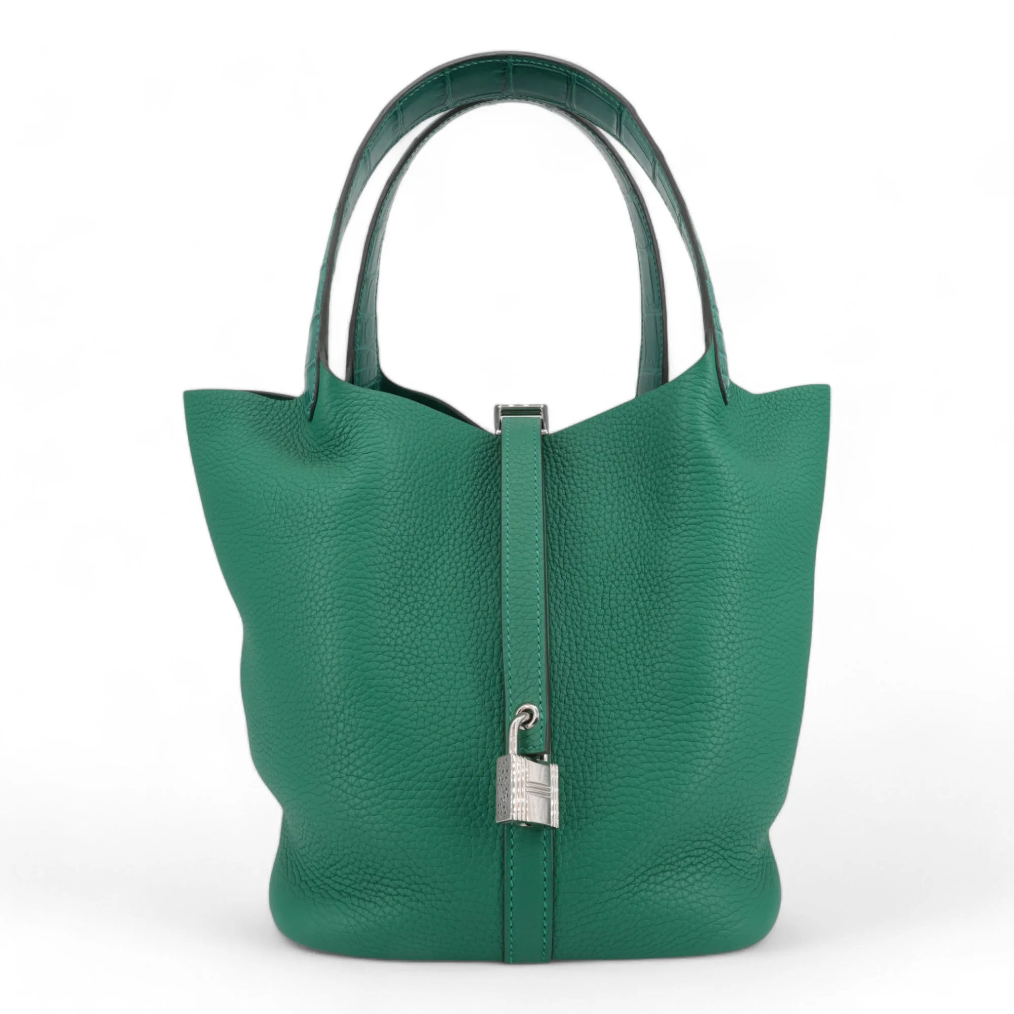Picotin Lock Touch 22 MM Matte Alligator Clemence Vert Vertigo
