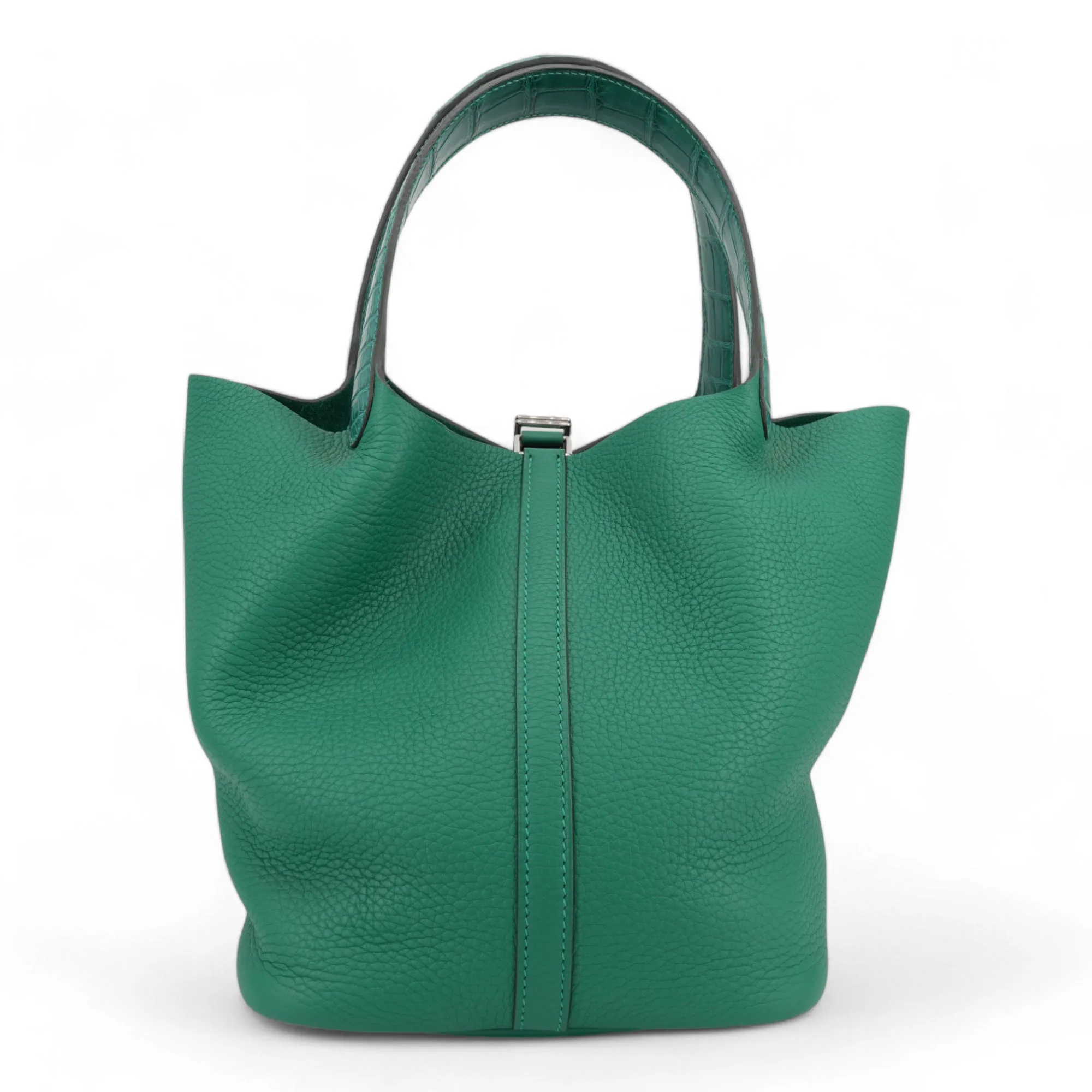 Picotin Lock Touch 22 MM Matte Alligator Clemence Vert Vertigo