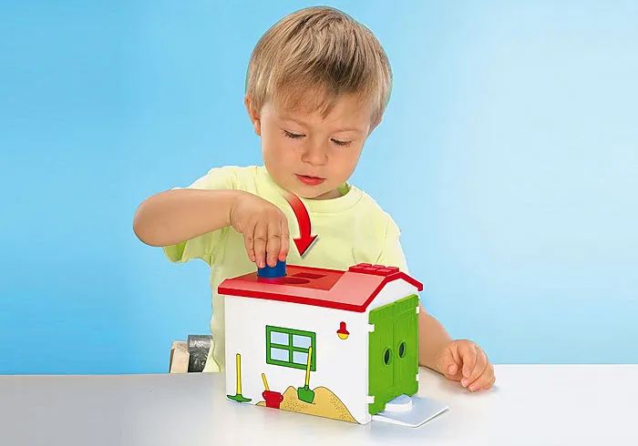 Playmobil 1.2.3 Construction Truck with Garage