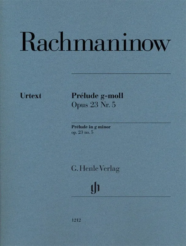 Rachmaninoff: Prelude in G Minor Op 23 No 5 Piano Solo