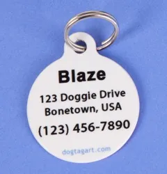 Red Australian Shepherd Dog ID Tag