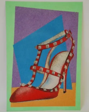 Red studded Heel