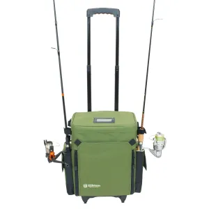 Rolling Tackle Box With Removable Tackle Trays