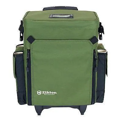 Rolling Tackle Box With Removable Tackle Trays