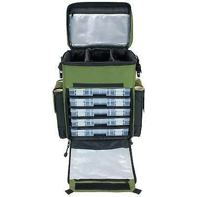 Rolling Tackle Box With Removable Tackle Trays