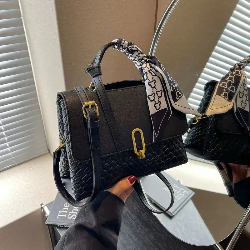 Scarf Accessory Textured Square Bag