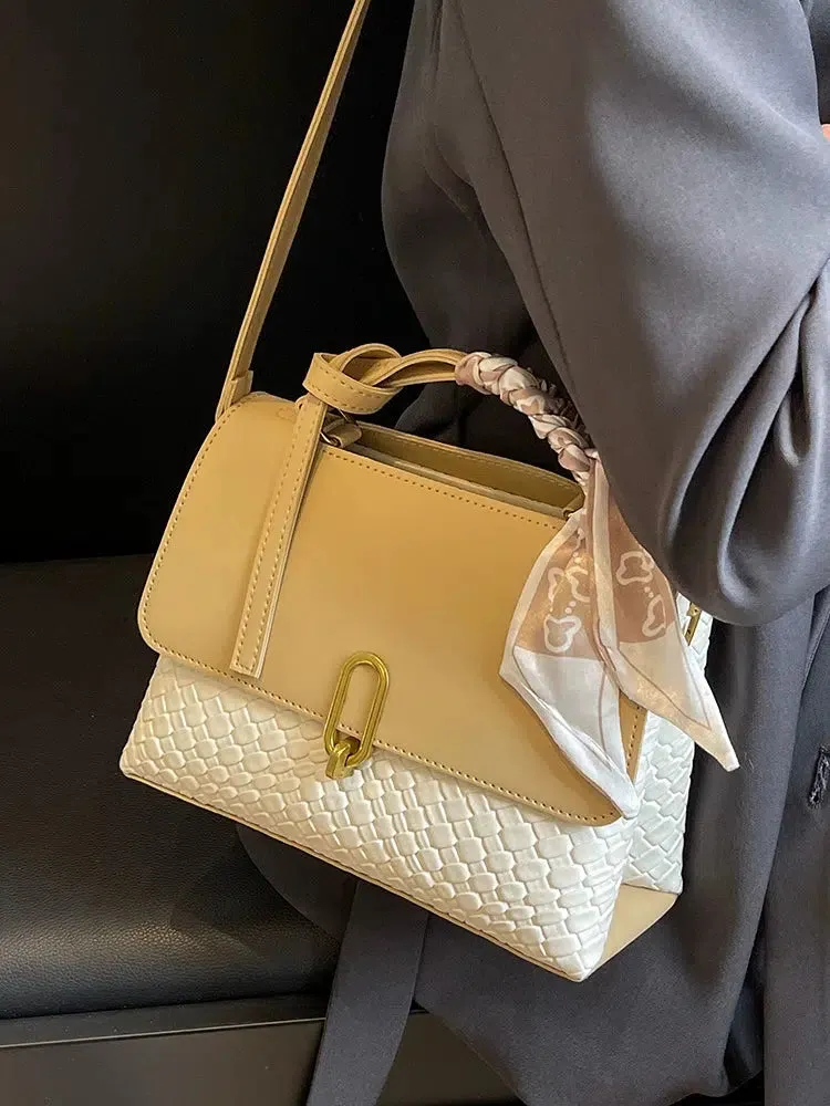 Scarf Accessory Textured Square Bag