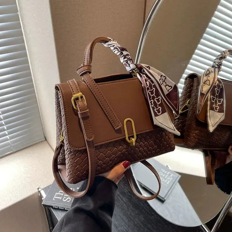 Scarf Accessory Textured Square Bag