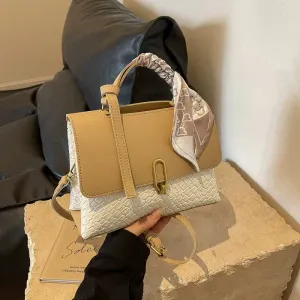 Scarf Accessory Textured Square Bag