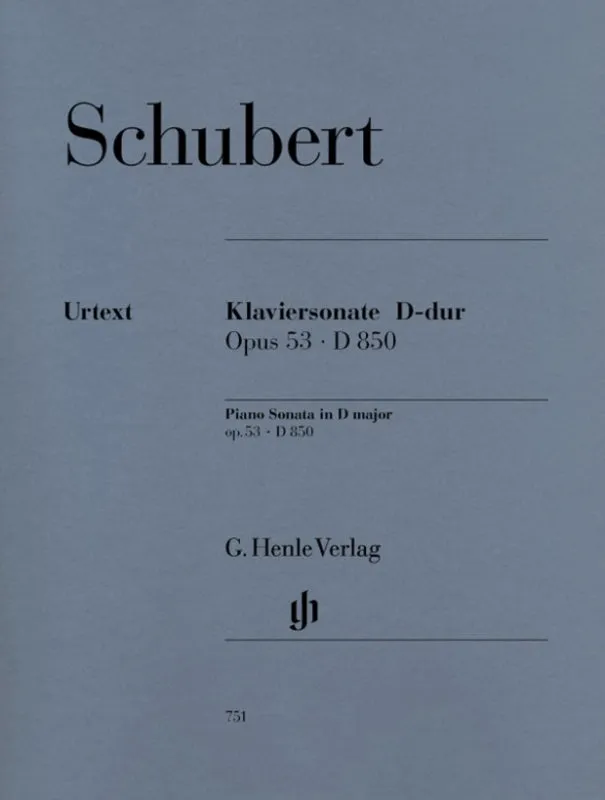 Schubert: Piano Sonata in D Major Op 53 D 850