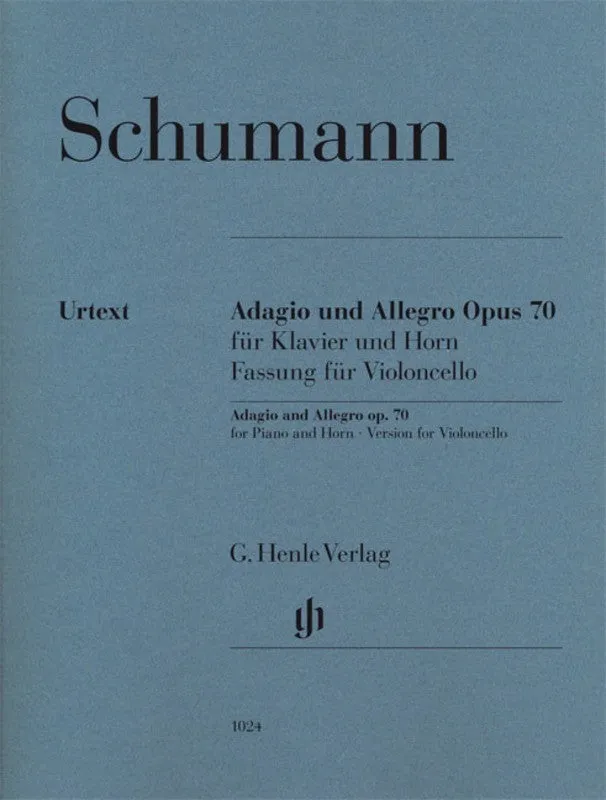 Schumann: Adagio & Allegro Op 70 for Cello & Piano