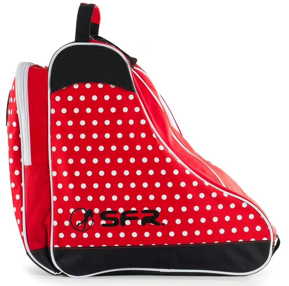 SFR Designer Ice & Skate Bag - Red Polka