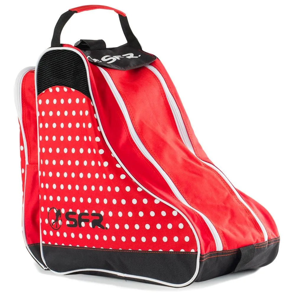 SFR Designer Ice & Skate Bag - Red Polka
