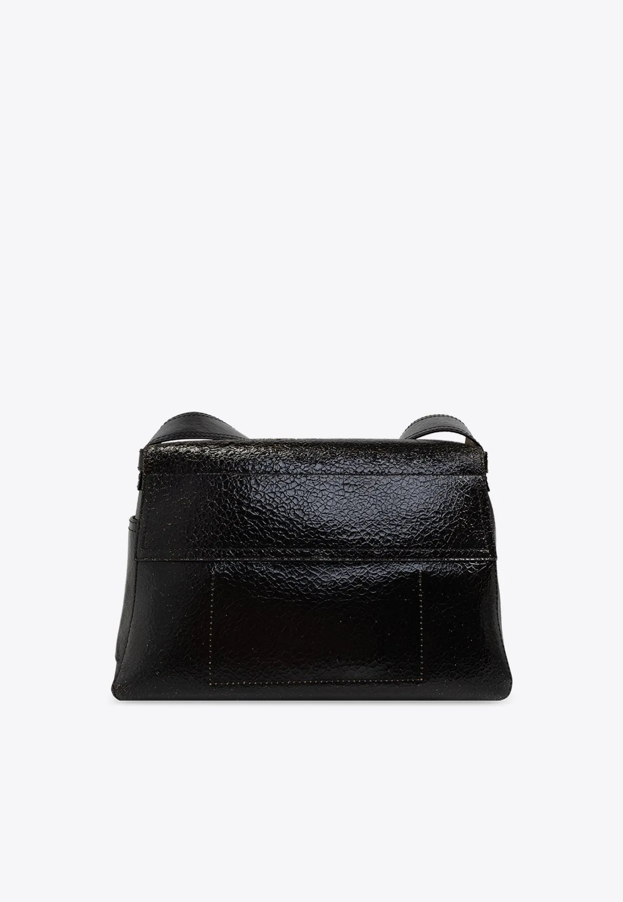 Slouch Cracked Leather Messenger Bag