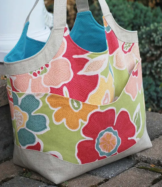 Smile and Wave Tote Bag PDF Sewing Pattern