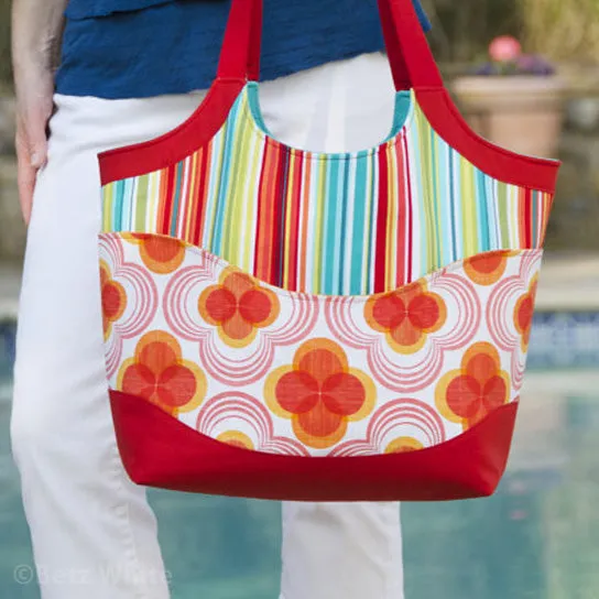 Smile and Wave Tote Bag PDF Sewing Pattern
