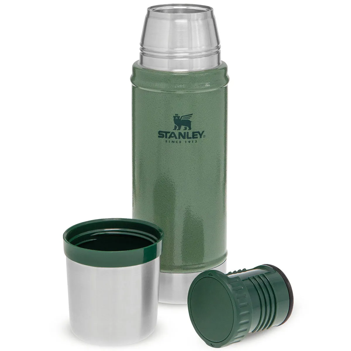 Stanley Classic Legendary Vacuum Thermos Flask 470ml Hammertone Green