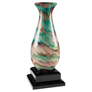 Swirl Art Glass Vase