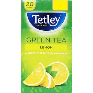 Tetley Lemon Green 20 Tea Bags (Case of 4)