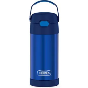 Thermos Funtainer 12 Ounce Bottle, Navy! Keeps drinks cold for up to 12 hours