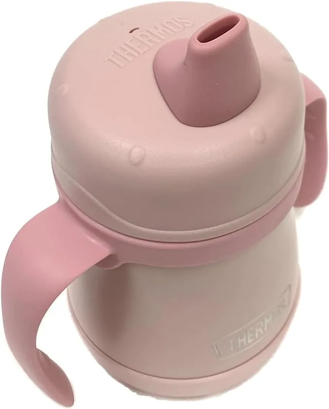 Thermos Stainless Steel Sippy Cup with Handles 7oz (Rose)