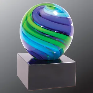 Two-Tone Blue & Green Sphere
