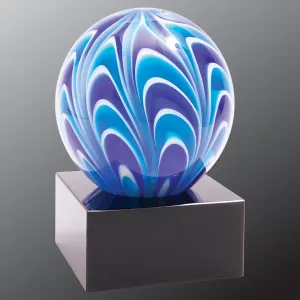 Two-Tone Blue & White Sphere