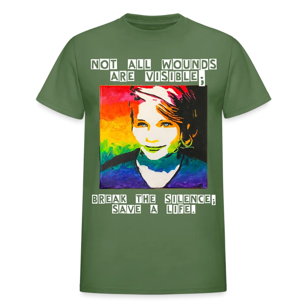 Unisex T-Shirt - Sage Art by Tin Crow Art *W/ SLEEVE ART*