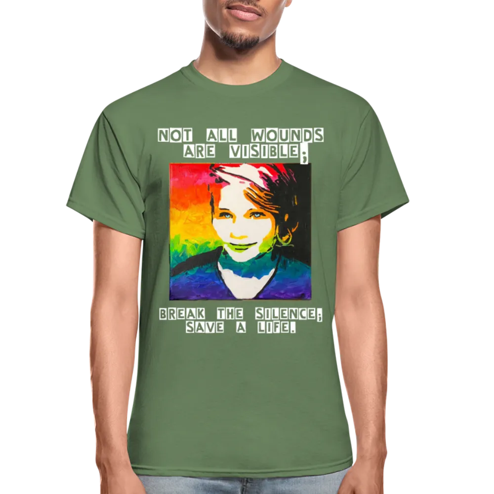 Unisex T-Shirt - Sage Art by Tin Crow Art *W/ SLEEVE ART*