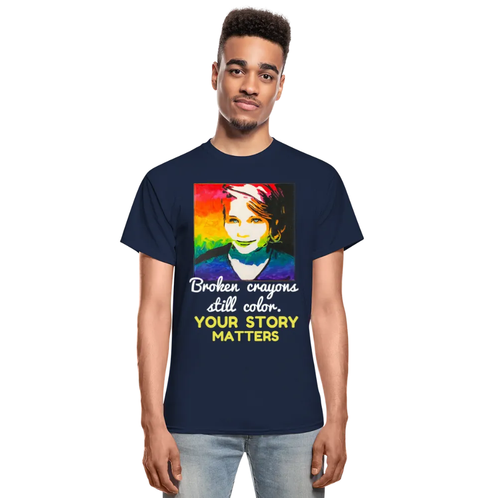 Unisex T-Shirt - Sage Portrait by Tin Crow Art/Classic SCF Logo