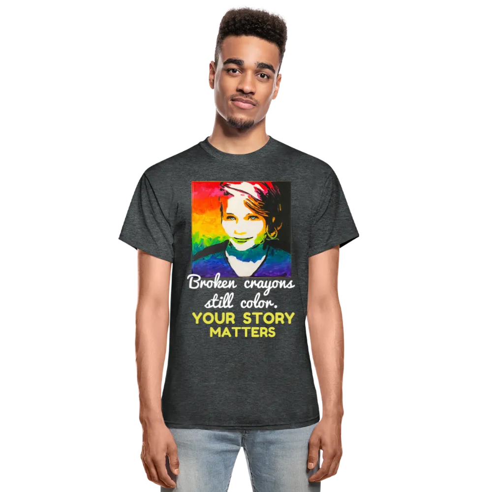Unisex T-Shirt - Sage Portrait by Tin Crow Art/Classic SCF Logo
