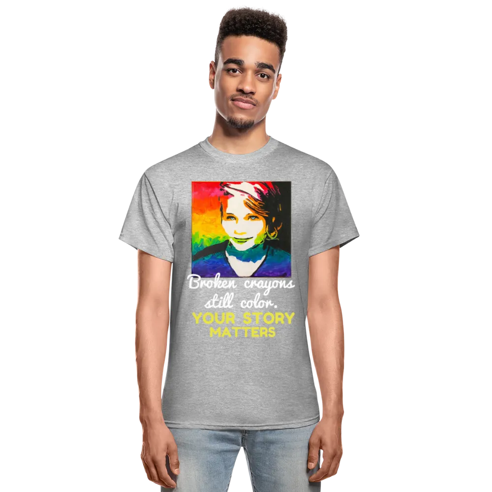 Unisex T-Shirt - Sage Portrait by Tin Crow Art/Classic SCF Logo