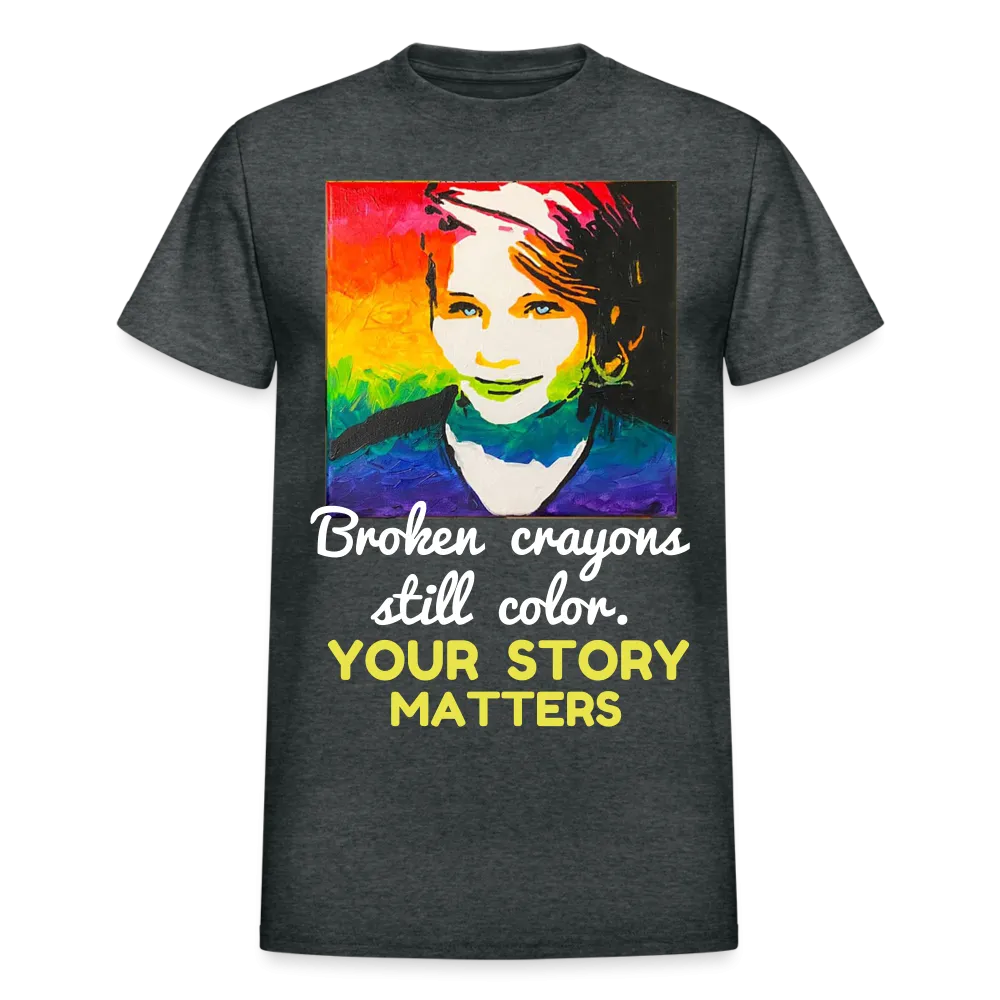 Unisex T-Shirt - Sage Portrait by Tin Crow Art/Classic SCF Logo