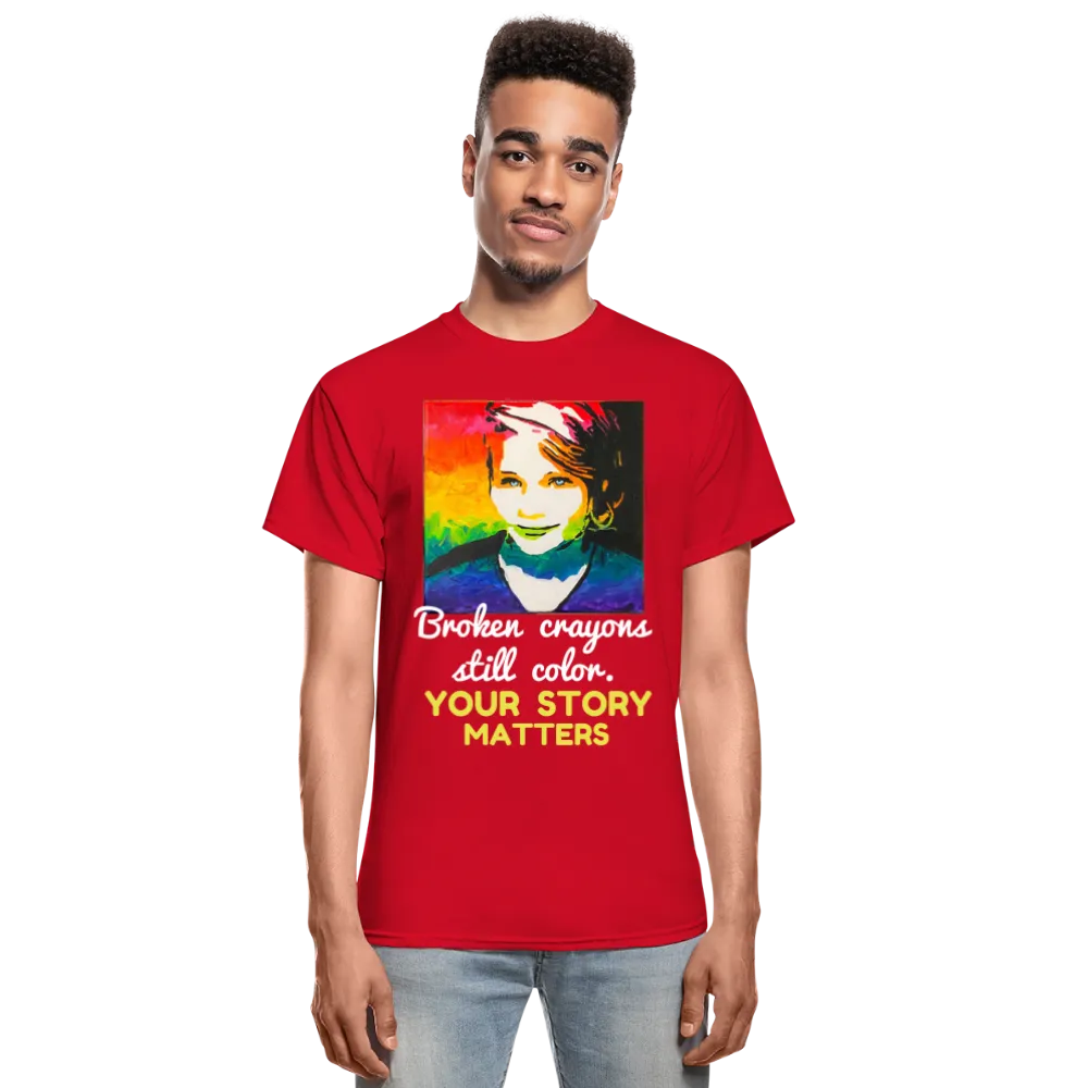 Unisex T-Shirt - Sage Portrait by Tin Crow Art/Classic SCF Logo