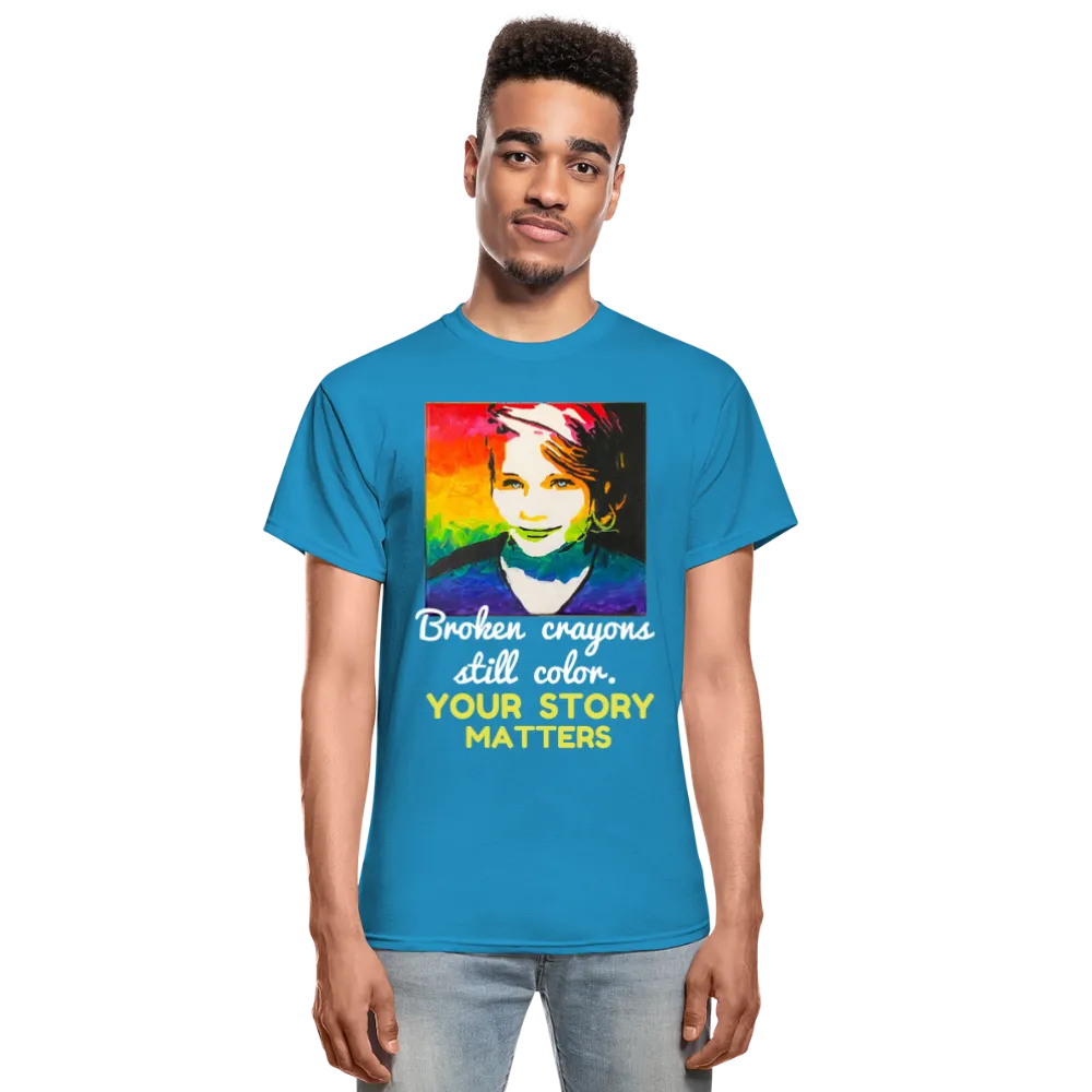 Unisex T-Shirt - Sage Portrait by Tin Crow Art/Classic SCF Logo