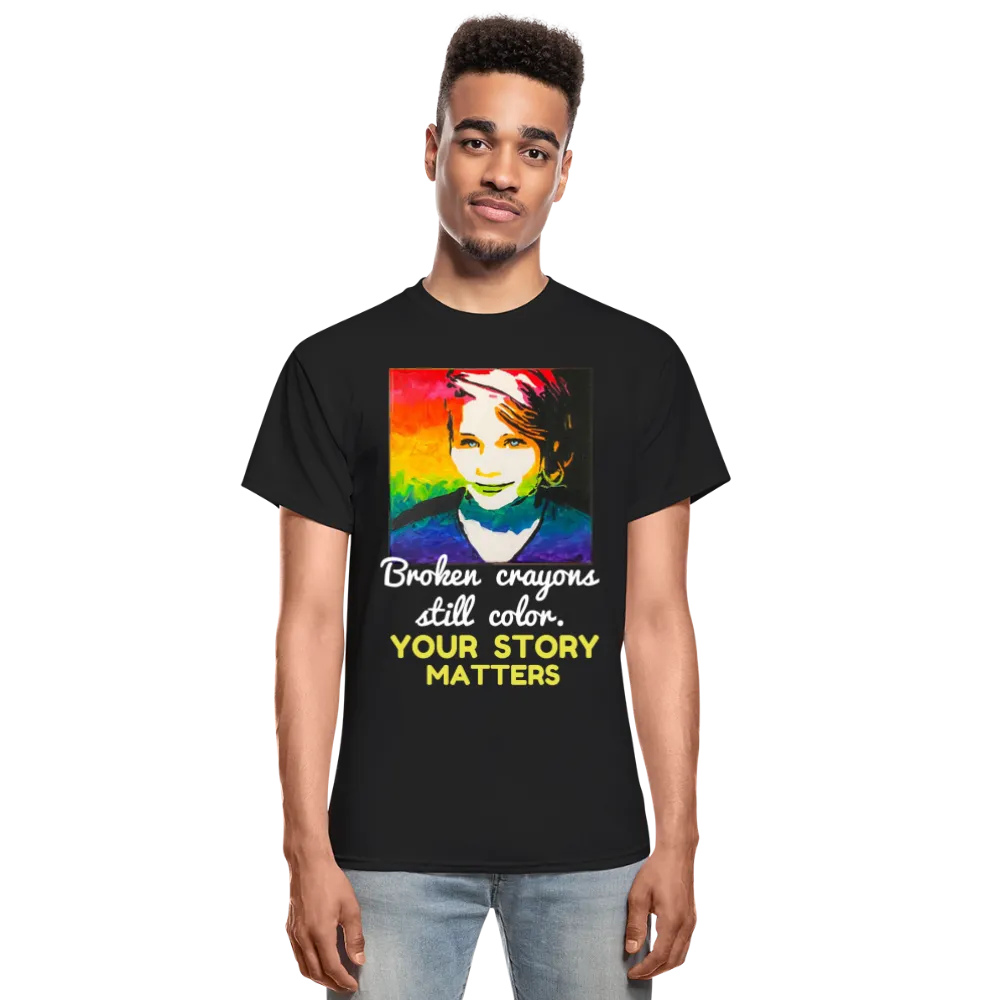 Unisex T-Shirt - Sage Portrait by Tin Crow Art/Classic SCF Logo