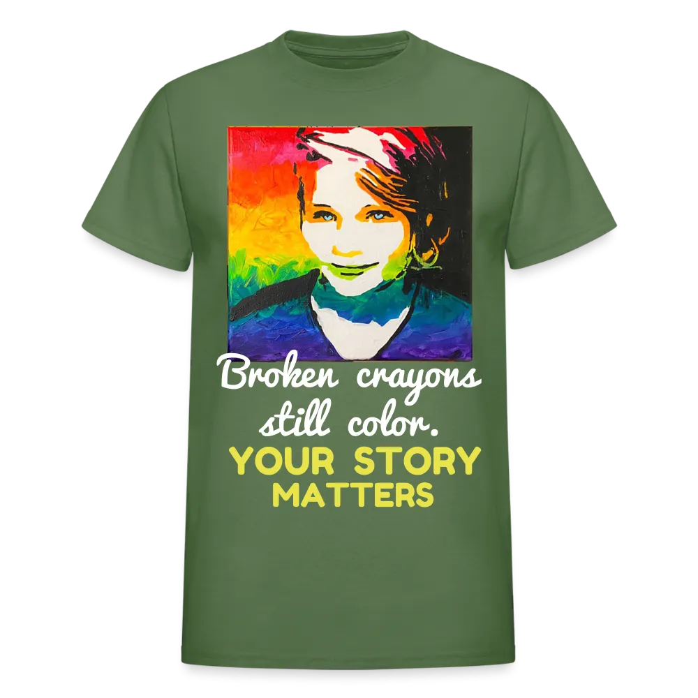 Unisex T-Shirt - Sage Portrait by Tin Crow Art/Classic SCF Logo