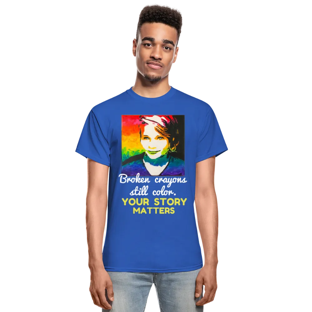 Unisex T-Shirt - Sage Portrait by Tin Crow Art/Classic SCF Logo