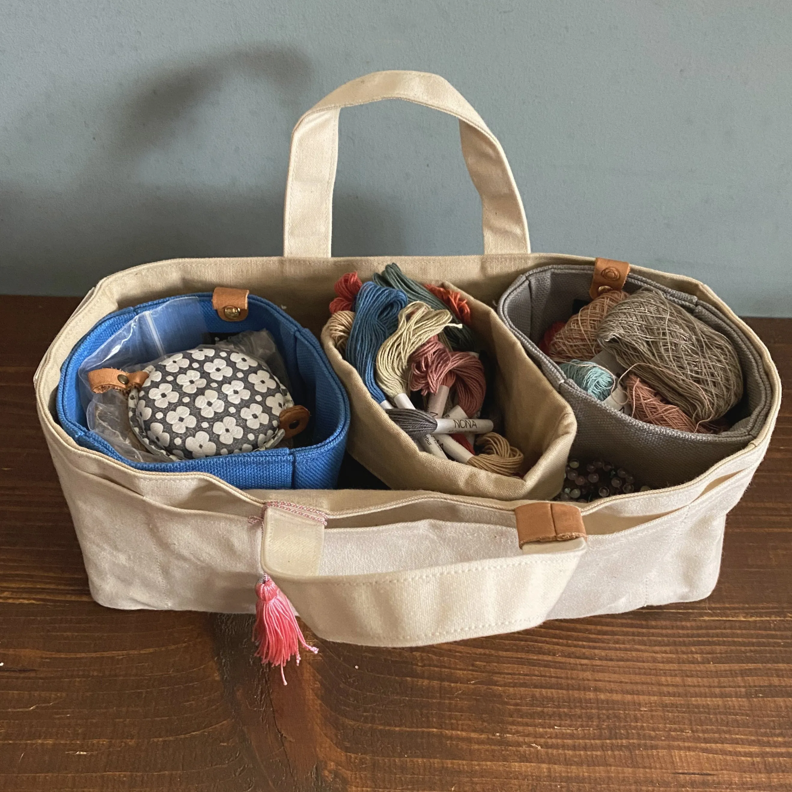 Waxed Canvas Tool Tote