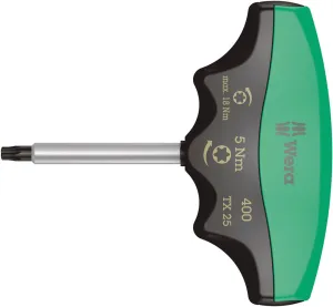 Wera 05005091001 400 TX Torque-indicator, TX 25 x 5.0 Nm