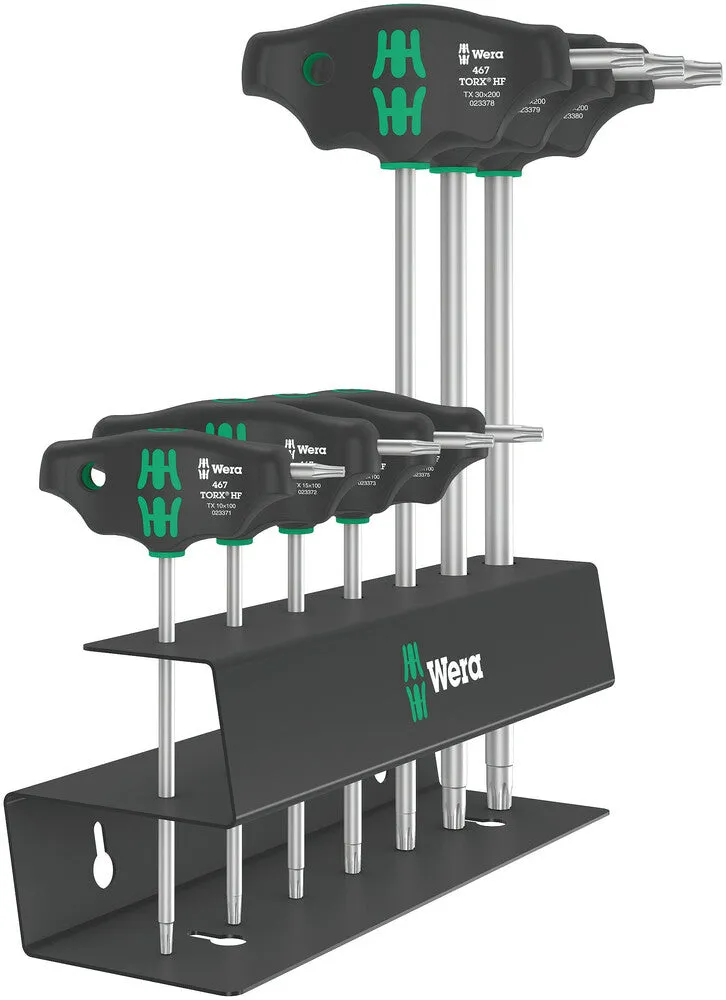 Wera 05023456001 467/7 TORX® HF Set 2 Screwdriver set T-handle TORX® screwdrivers with holding function, 7 pieces