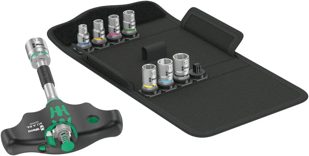 Wera 05023470001 Kraftform Kompakt 400 RA Set 2, 9 pieces
