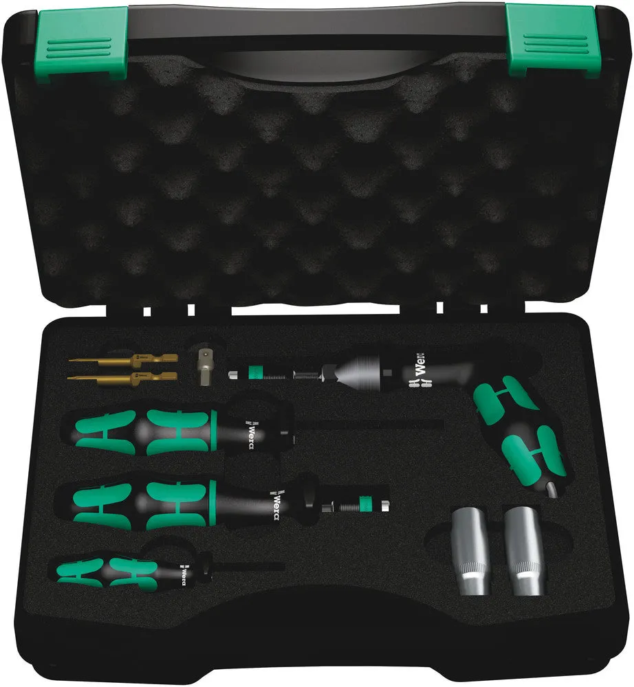 Wera 05074745001 7443/61/9 Assembly set for tyre pressure control systems, 9 pieces