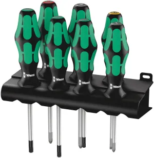 Wera 05320540001 335/350/367/7 Rack Screwdriver set Kraftform Plus Lasertip and rack, 7 pieces